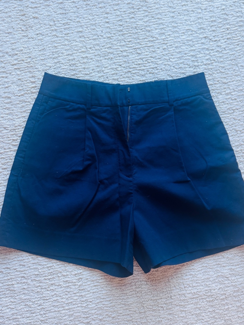 Rebecca Taylor Navy High-Waist Tailored Shorts never worn size Large